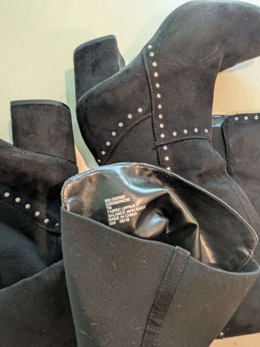 Over-the-Knee Studded Block Heel Boots - Picture 16 of 17